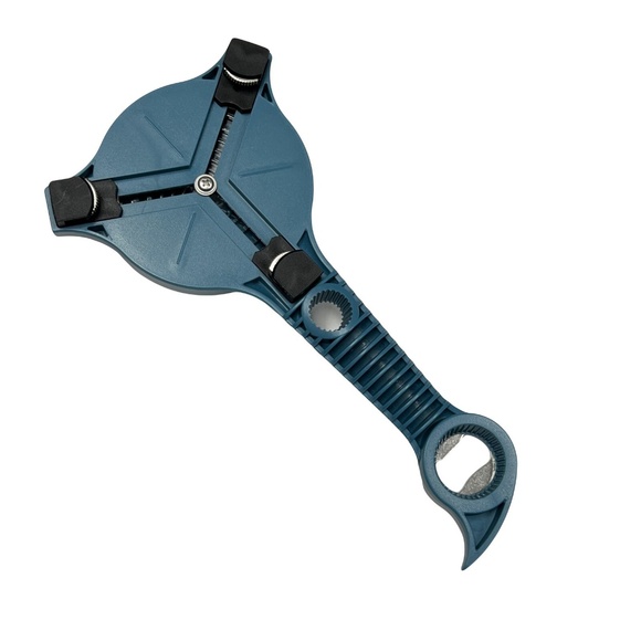 Kuhn Rikon 5-in-1 Multi Purpose Jar & Bottle Opener SLATE BLUE NEW K51429 - Picture 3 of 5